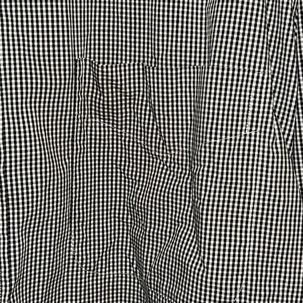 CM Gold Series Men's Black Checkered Casual Button Down Shirt - Picture 6 of 8